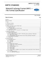 SMPTE ST 377-1 SMPTE ST 377-1