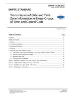 SMPTE ST 309 SMPTE ST 309