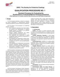 SSPC QP 1 SSPC QP 1