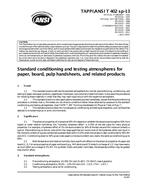 TAPPI T 402 TAPPI T 402