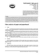 TAPPI T401 om-15 TAPPI T401 om-15