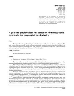 TAPPI TIP 0306-20 TAPPI TIP 0306-20