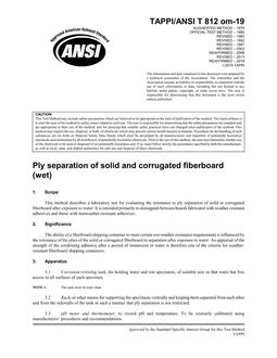 TAPPI T 812 TAPPI T 812