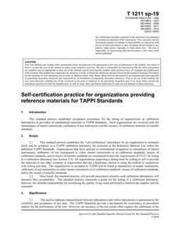 TAPPI T 1211 TAPPI T 1211