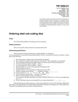 TAPPI TIP 0305-21 TAPPI TIP 0305-21