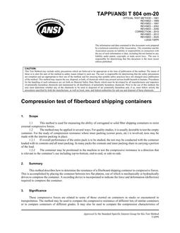TAPPI T 804 TAPPI T 804