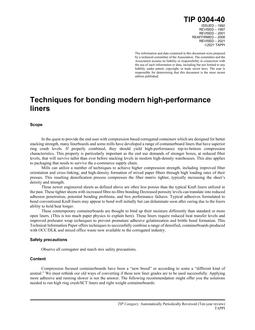 TAPPI TIP 0304-40 TAPPI TIP 0304-40