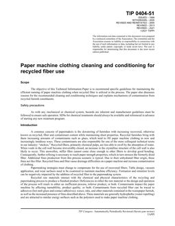 TAPPI TIP 0404-51 TAPPI TIP 0404-51