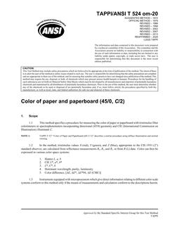 TAPPI T524 TAPPI T524