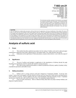 TAPPI T602 TAPPI T602