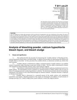 TAPPI T611 TAPPI T611