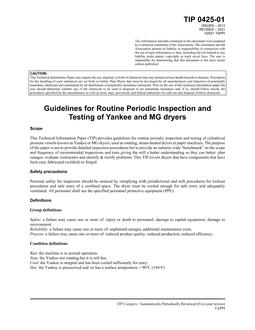TAPPI TIP 0425-01 TAPPI TIP 0425-01