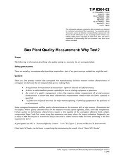 TAPPI TIP 0304-02 TAPPI TIP 0304-02