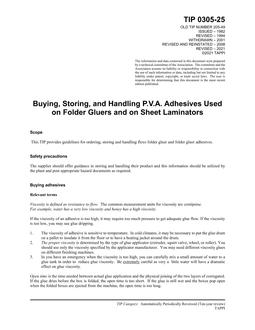 TAPPI TIP 0305-25 TAPPI TIP 0305-25