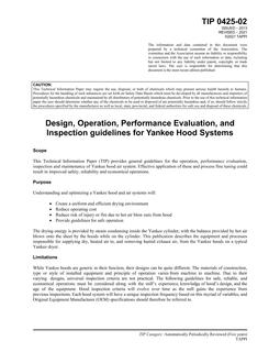 TAPPI TIP 0425-02 TAPPI TIP 0425-02