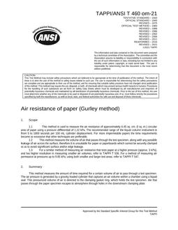 TAPPI T 460 TAPPI T 460
