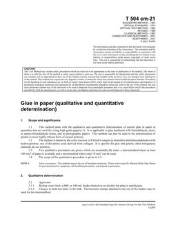 TAPPI T504 TAPPI T504