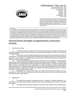 TAPPI T 541 TAPPI T 541