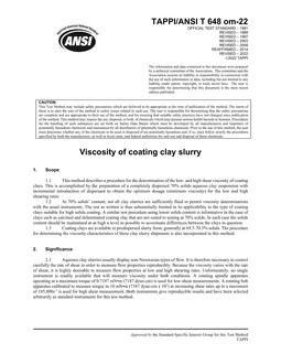 TAPPI T 648 TAPPI T 648
