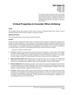 TAPPI TIP 0304-72 TAPPI TIP 0304-72