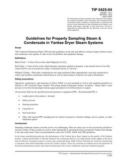 TAPPI TIP 0425-04 TAPPI TIP 0425-04